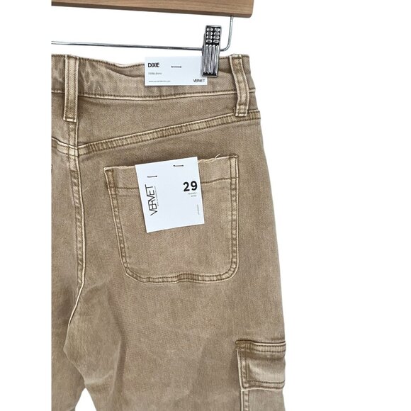 Vineyard Vines Women's Tan Cargo Jeans - Picture 12 of 16